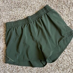 All in Motion Green Athletic Shorts Lightweight Elastic Waist